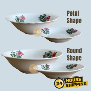 Bunga Kangkung Plate Bowl Classic Porcelain Vintage Flower Old School Ethnic Flower Pinggan Nostalgia Bunga 碟 饭碟 碗 汤碗 Shopee Singapore