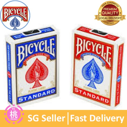 Bicycle Zauberkarten Spielkarten in Poker oder Bridge Size rot oder blau 