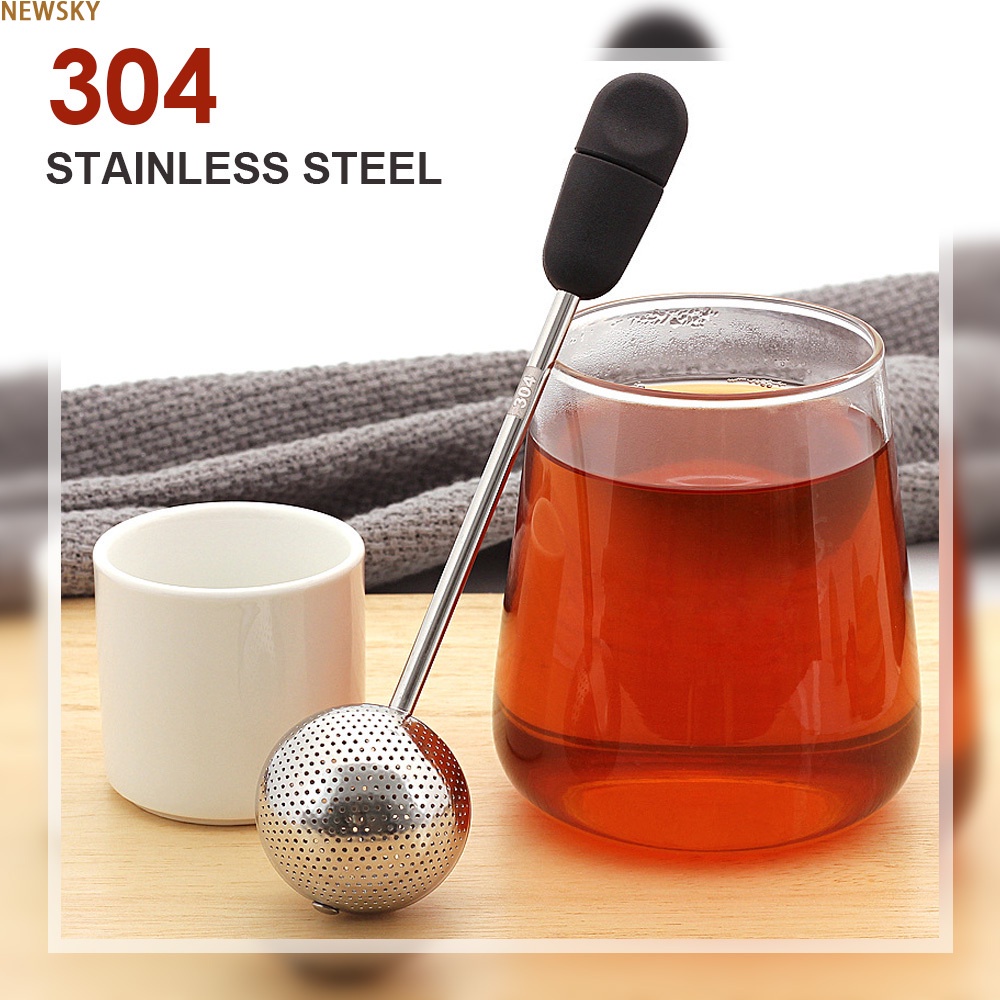 [NYS]Stainless steel tea set spherical tea strainer coffee vanilla ...