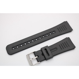 22mmNew Men Lady Black Silicone SEIKO Rubber  Straight  End watchband Strap Belt Silver Polished Pin Spring Bar Buckle