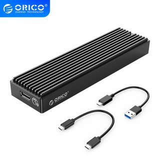ORICO M.2 NVME Enclosure USB C Gen2 10Gbps PCIe SSD Case M2 SATA NGFF 5Gbps SSD Enclosure Tool Free For 2230/2242/2260/2280 SSD （M2PV）