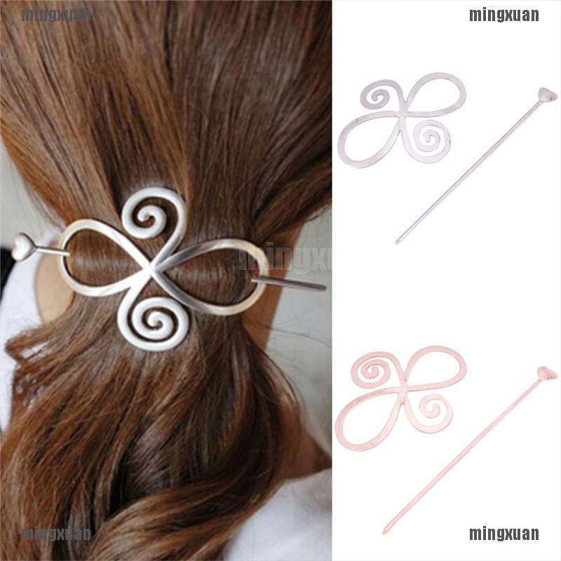 Mingxuan1 Barrette Shawl Pin Hair Accessories Bun Holder Hairpin