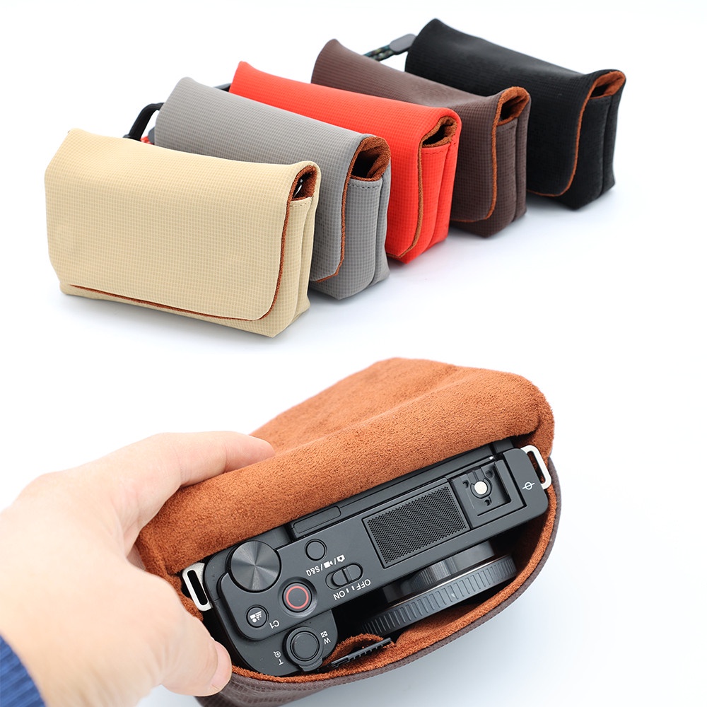 Faux Fur Bag Case Soft Pouch Handbag for Compact Camera Phone Wallet Card