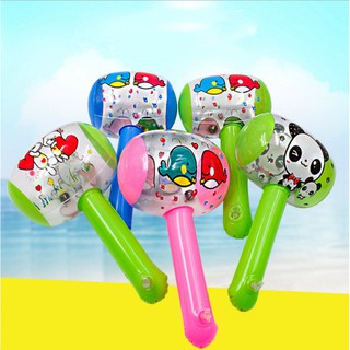 25 cm inflatable small hammer, inflatable hammer, pinch will ring with bell, children's toy