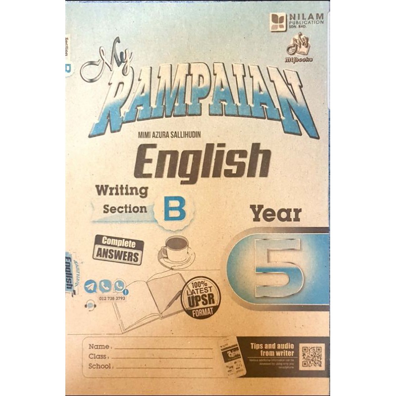 My Rampaian English Writing Section A B C Year 5 6 Buku Latihan Nilam Publication Ready Stock S Shopee Singapore