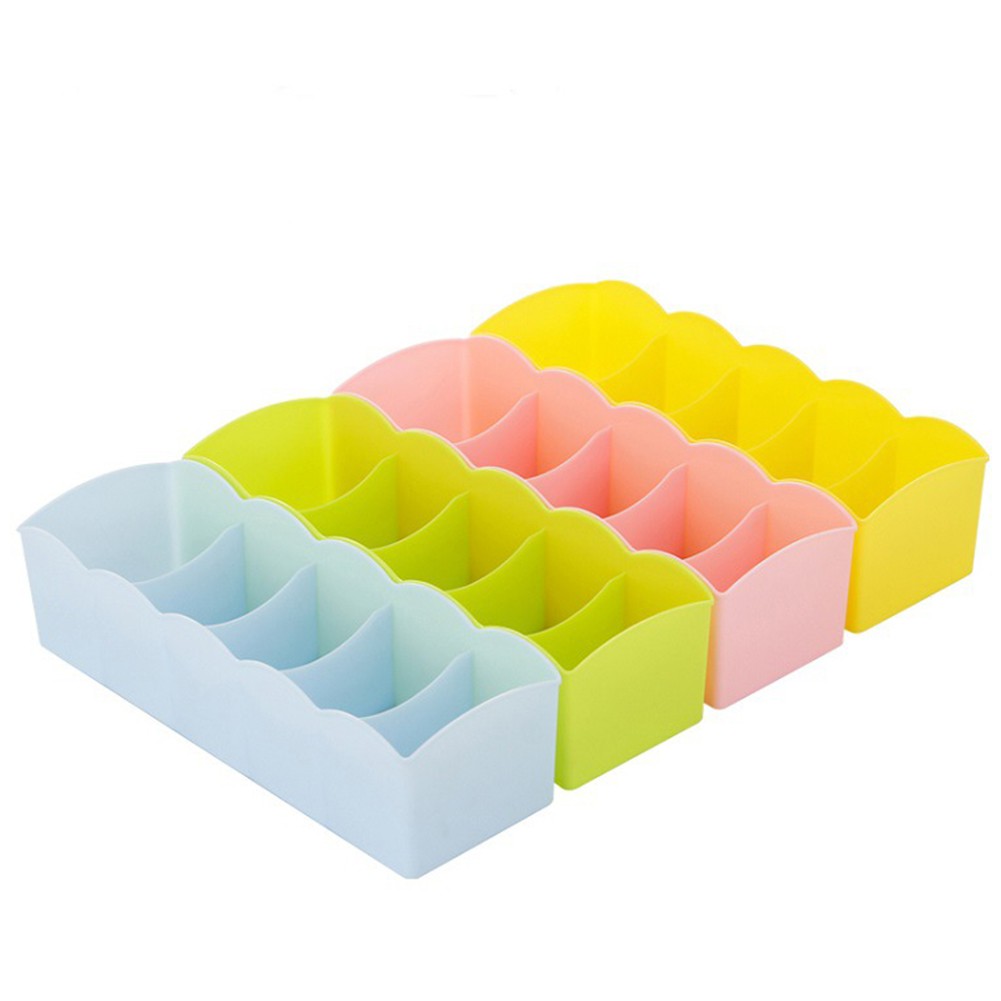 Divider Storage Box 5 Cavity Desk Drawer Organizer Jewelry Display