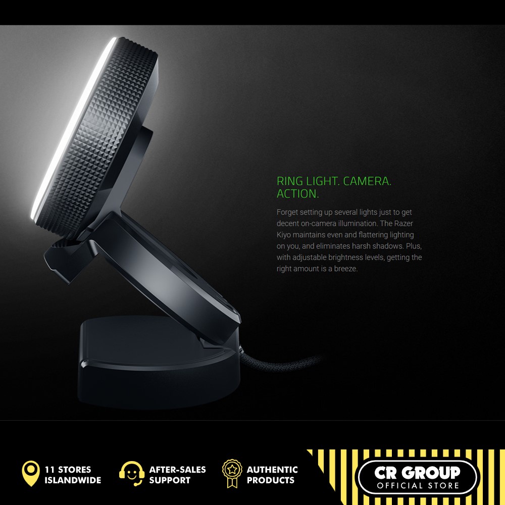 Razer Kiyo cam Full Camera Controls Oncamera Illumination Low