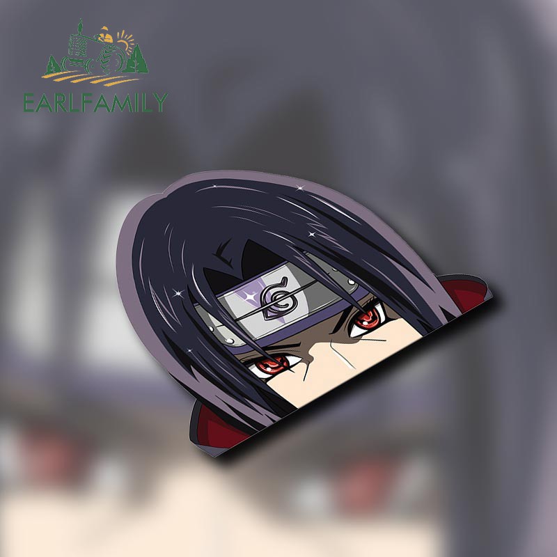 EARLFAMILY 13cm x  for ITACHI peeker Anime Peeking Sticker Window Car  Vinyl Decal Car Truck Decal Bumper Personality | Shopee Singapore