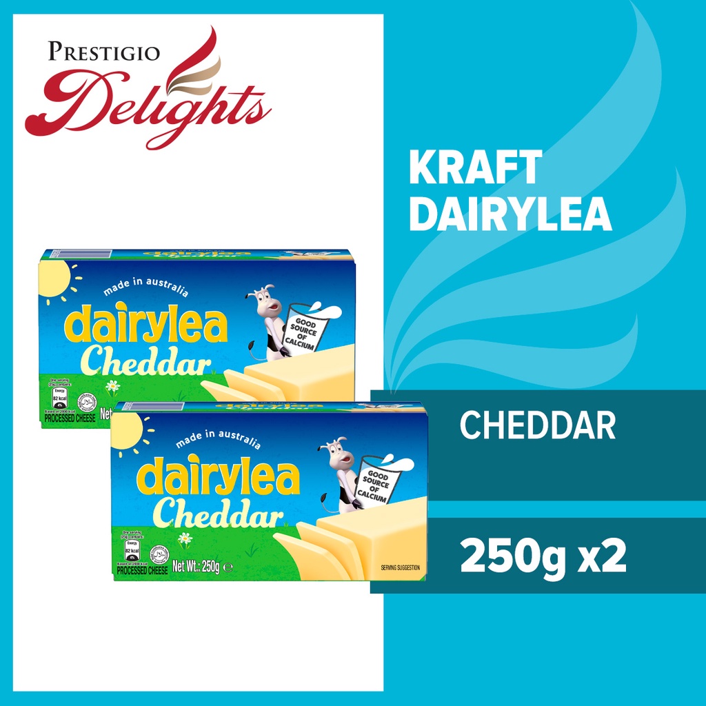 [Bundle of 2] Kraft Dairylea Cheese Cheddar 250g Shopee Singapore