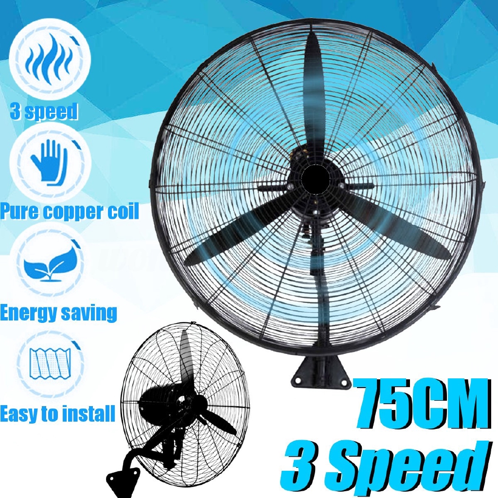 Industrial Wall Mounted Fan Cooler Mount Oscillating Commercial