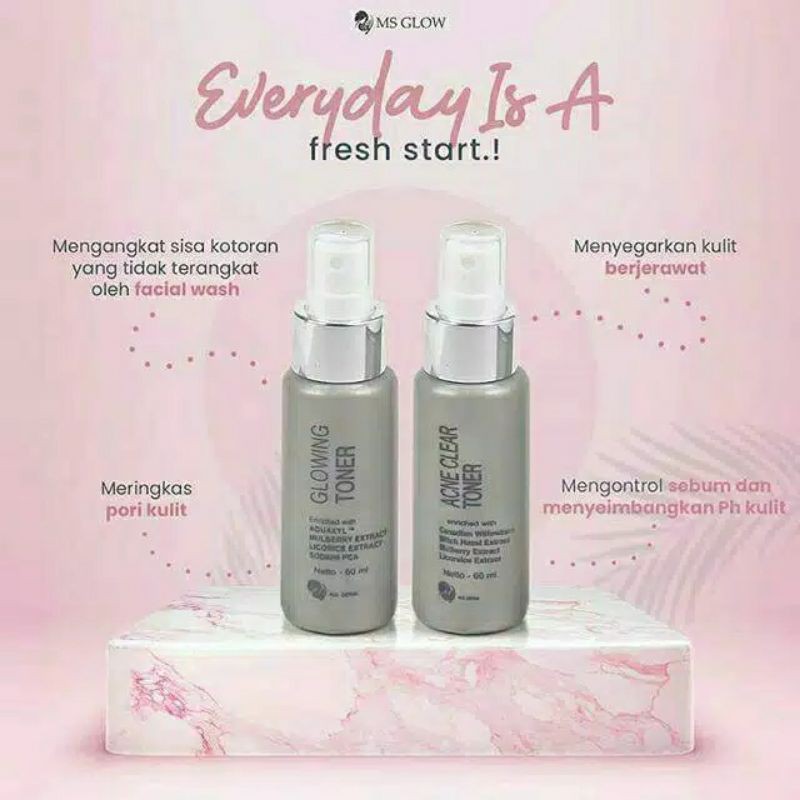 Ms Glow Toner Glowing Ms Glow Acne Toner Shopee Singapore