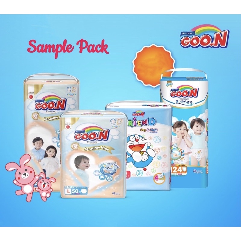 Sample Pack Goon Pants Diapers Goon Friend and Goon Premium Mommy