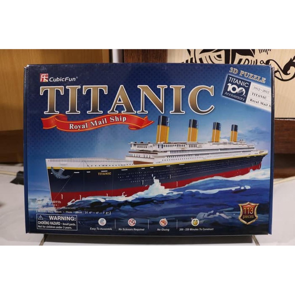 Puzzle 3d Puzzle Titanic Cubicfun Xl Ships Shopee Singapore