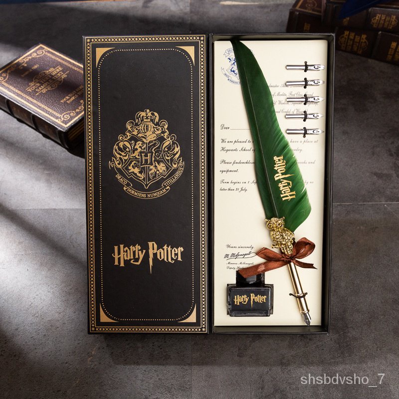 harry potter bookmark Harry Potter Magic Academy Feather Pen Set Gift ...