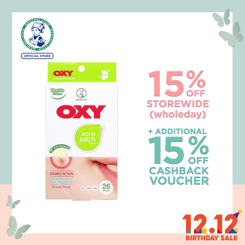 Oxy Anti-Bacterial Acne Patch 26pcs | Shopee Singapore