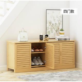 Solid Wood Seat Type Shoe Changing Stool Long Shoe Cabinet Nordic Household Storage Rack Shopee Singapore