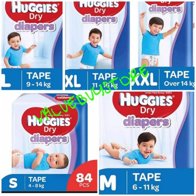 huggies tape m