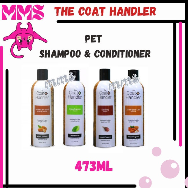 The Coat Handler Pet Shampoo & Conditioner For Cats & Dogs (Clarifying