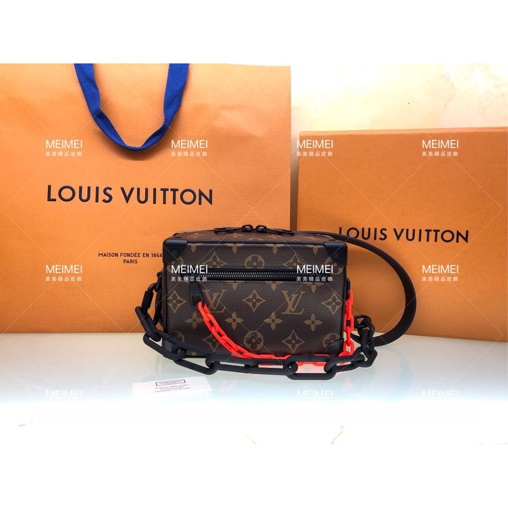 louis vuitton orange chain