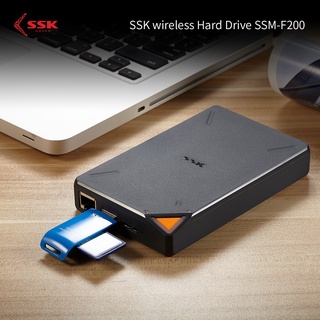 SSK Personal Wireless External Hard Drive Hard Hisk Smart Hard Drive 1TB 2TB Cloud Storage 2.4GHz  Remote Access HDD Case