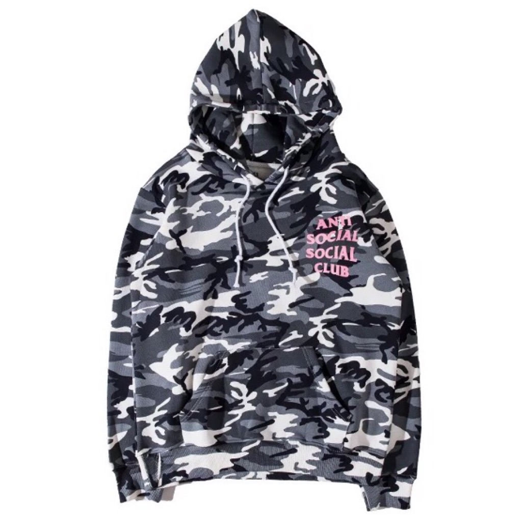 anti social camo hoodie