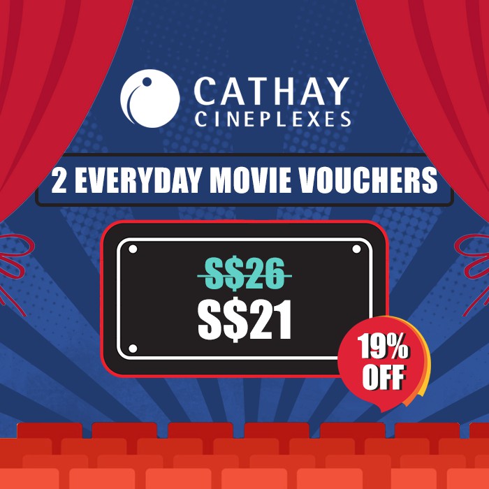 Cathay Movie Vouchers Weekday or Weekend (2 tickets