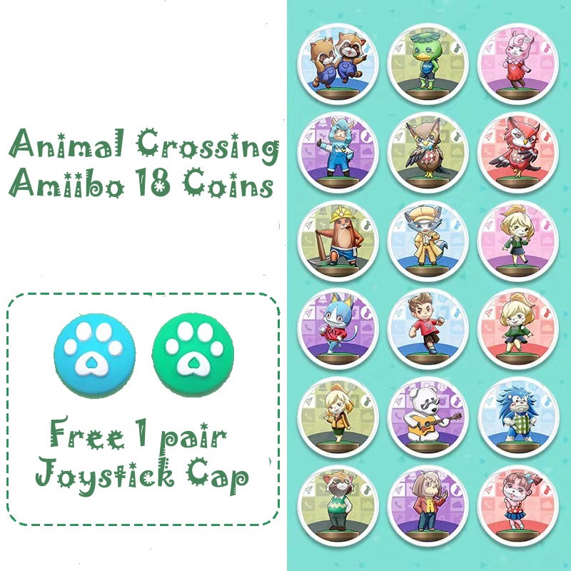 Animal Crossing Amiibo Coins 18 Pack Shopee Singapore