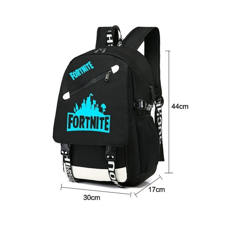 Completely New Night Light Fortnite Backpack With Usb Charger School Bags For Teenagers Boys Girls Big Capacity School Backpack Waterproof Satchel Kids Book Bag Shopee Singapore - 9 designs fortnite and roblox game night light backpacks with usb charger boys and girls canvas school bag bookbag satchel youth casual campus bags