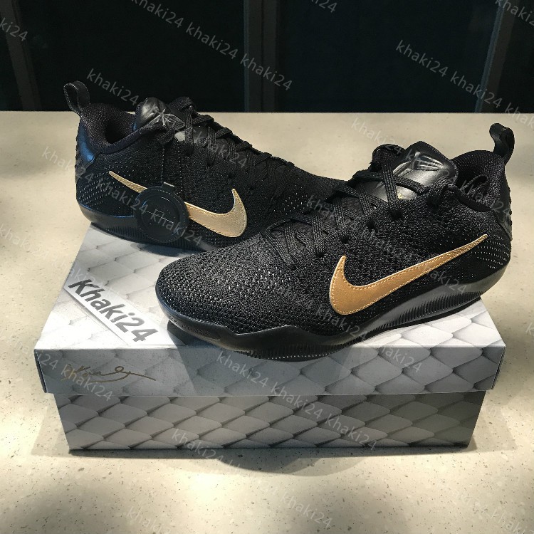 Nike 11 ZK11 Black Gold Kobe 11 Black Mamba 869459-001 | Shopee Singapore