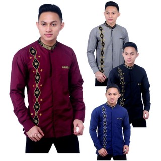 Long Sleeve koko Shirt | Koko Batik Men | Adult Koko Shirt