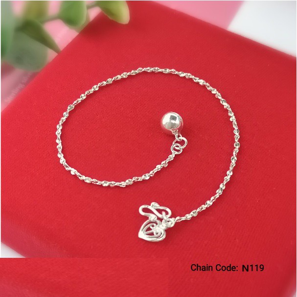 N119 B Star Chain Classic Elegant Plain Bracelet Original Silver 925 Rantai Tangan Simple Minimalist Kosong Stok Sedia Shopee Singapore