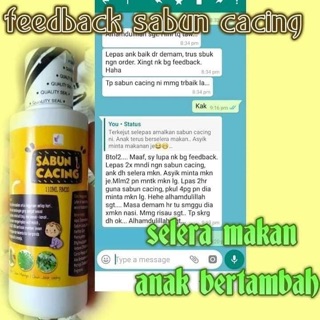 SABUN CACING by Susuk Manja - Penawar Cacing / Ubat Cacing 