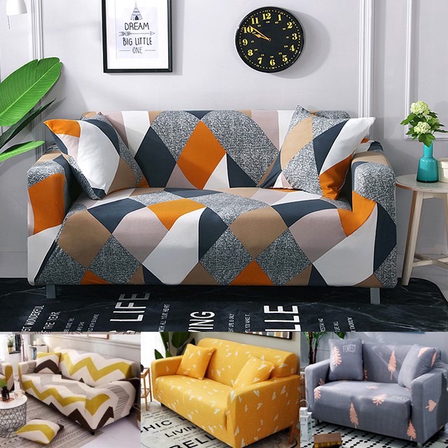 1/2/3/4 Seater Sofa Cover Slipcover Stretch Protector Couch Cover Ikea  style | Shopee Singapore