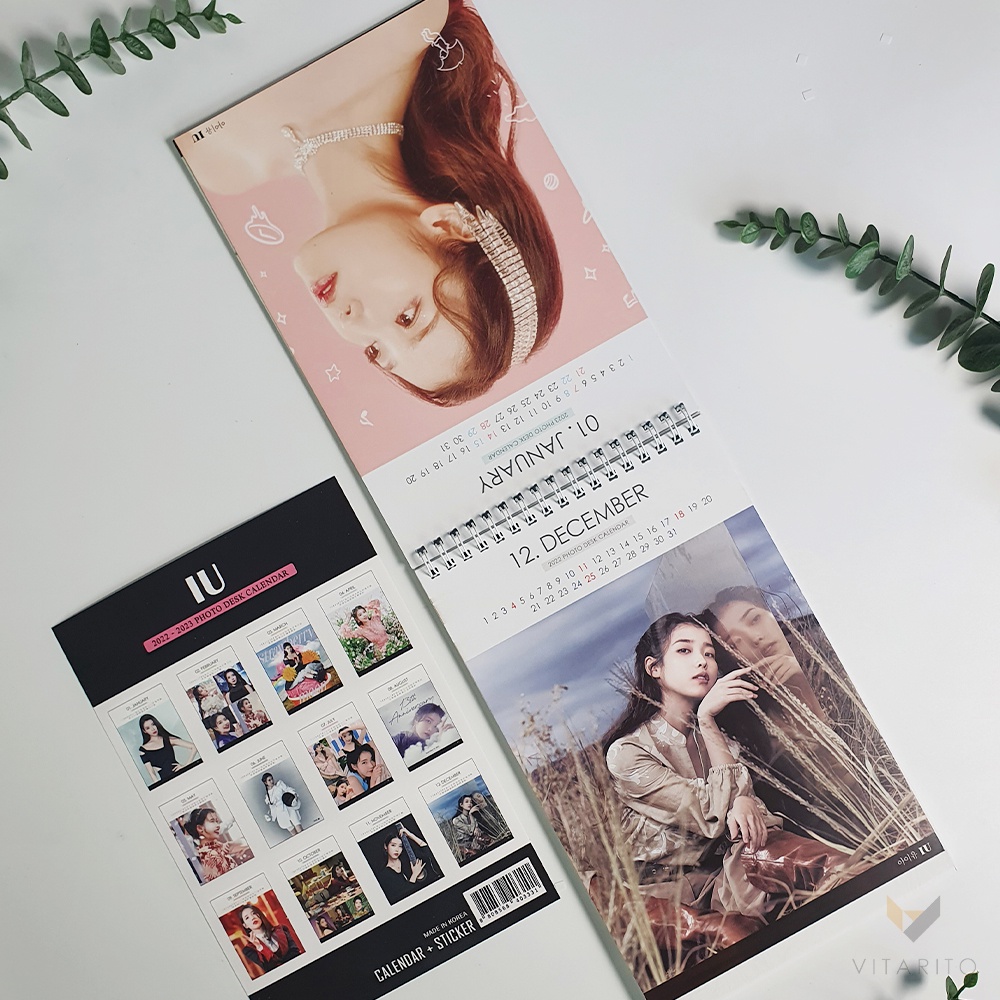 Iu Calendar Spring 2023 2022-2023 💖Iu💖 Photo Desk Calendar White Ver. Sticker Set Included |  Shopee Singapore