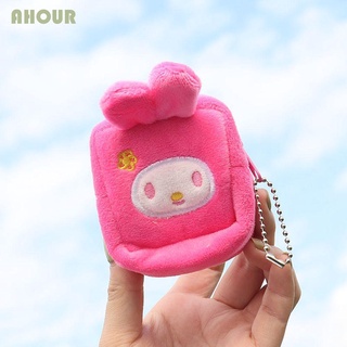 Women Girls Mini Fruit Soft Plush Coin Zip Bag Wallet Purse Handbag Clutch W