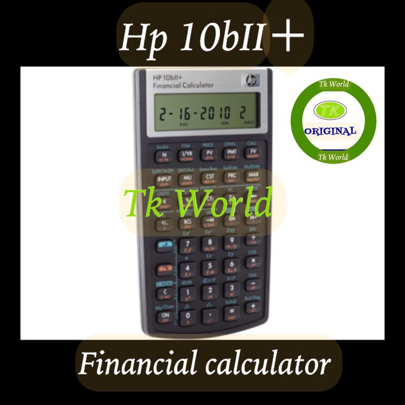 Hp 10bII+ financial calculator financial consultant calculator Shopee