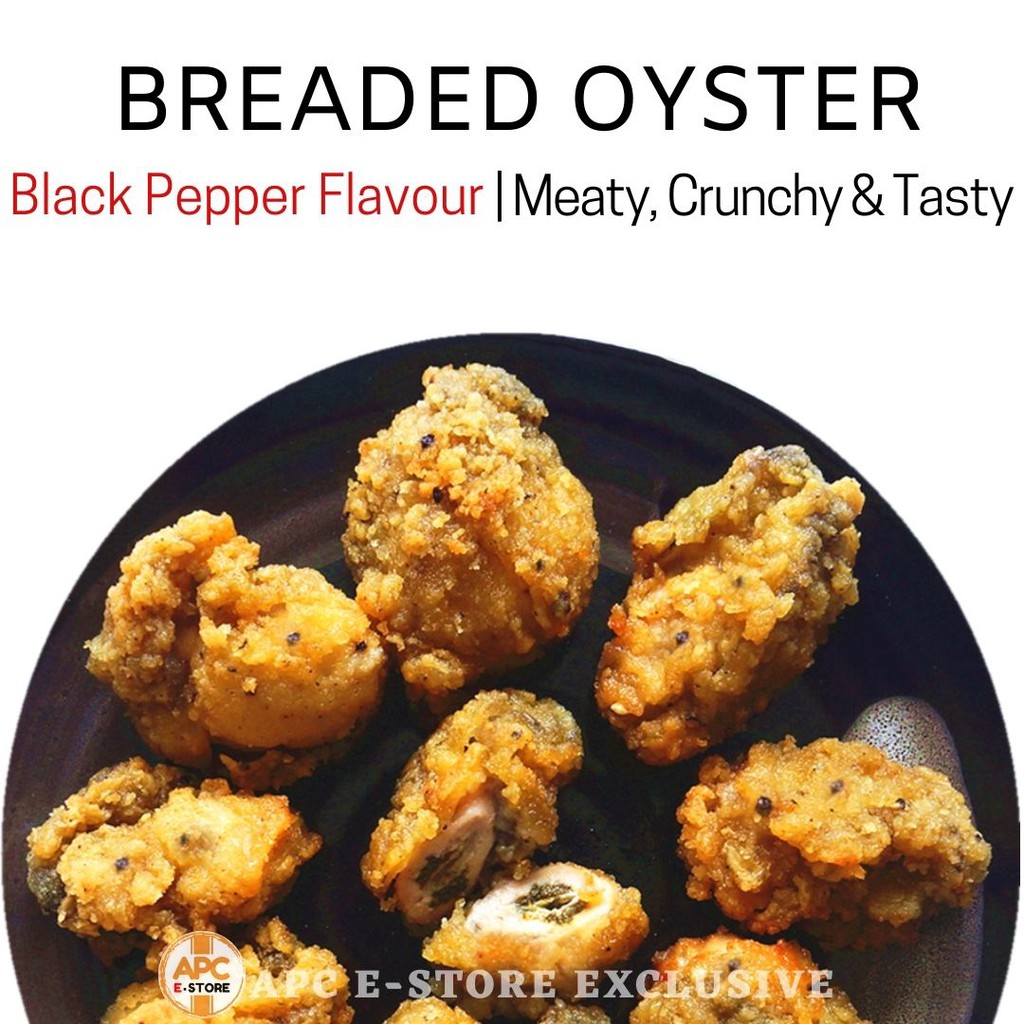 Frozen Breaded Oyster Black Pepper Flavor Halal Shopee Singapore