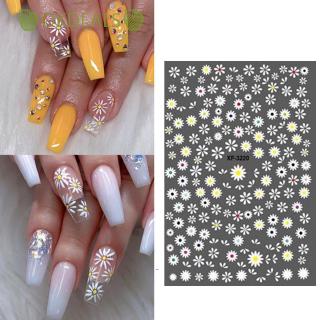 Xianstore 3d Floral Women Fashion Diy Nail Art Daisy Nail Sticker Shopee Singapore