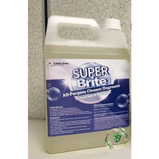 KWIK SUPER Brite All Purpose Cleaner/Degreaser [Food Safe & NonToxic] Shopee Singapore