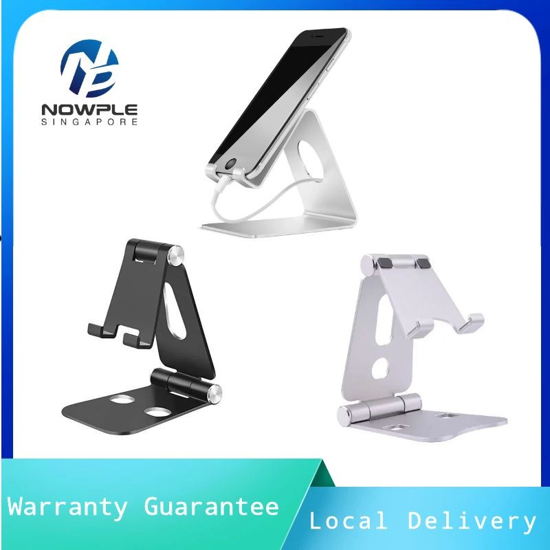 Portable Universal Smart Mobile Holder Handphone Stand Phone Desk Stand Holder Aluminum Desktop Solid Portable Unive Shopee Singapore