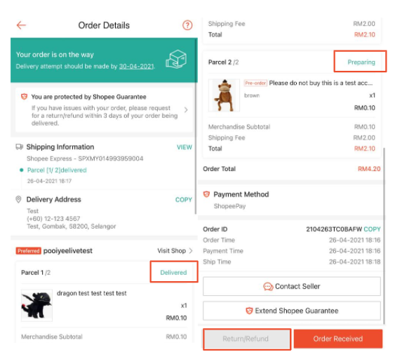 SELLER SHOPEE KINI BOLEH MEMBUAT SPLIT ORDER ( BAGUS UNTUK SATU KEDAI SHOPEE BANYAK DROPSHIP)