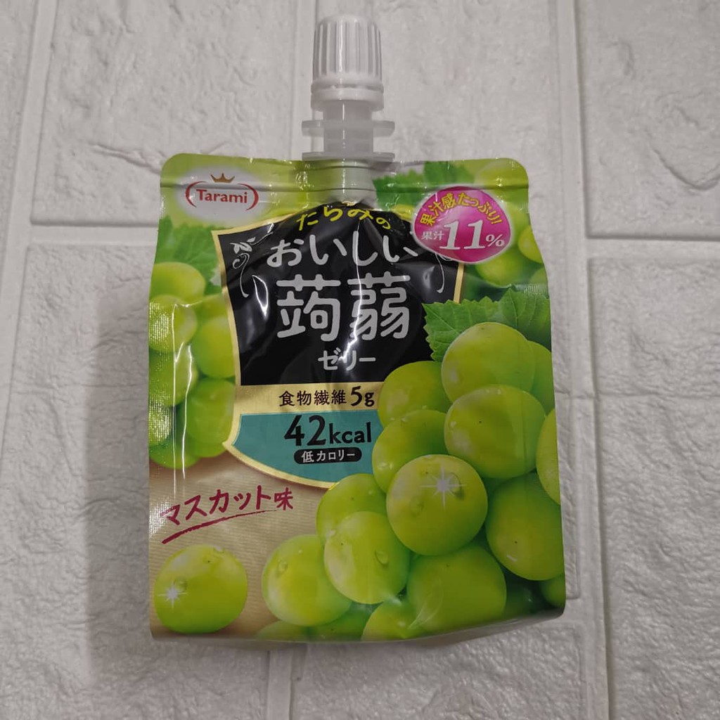 Japan Tarami Imported Green Grape Pure Juice Natural Konnyaku Konjac Fiber Face Shopee Singapore