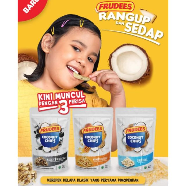 Kerepek Sihat Kelapa Original / Cookies & cream coconut chips / Honey ...