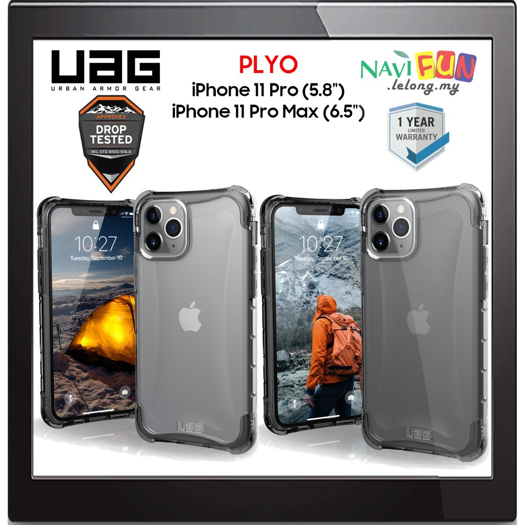 Shop Malaysia Ice Ash Apple Iphone 11 Pro Pro Max 1 Year Warranty Uag Ori Plyo Case Military Drop Shopee Singapore