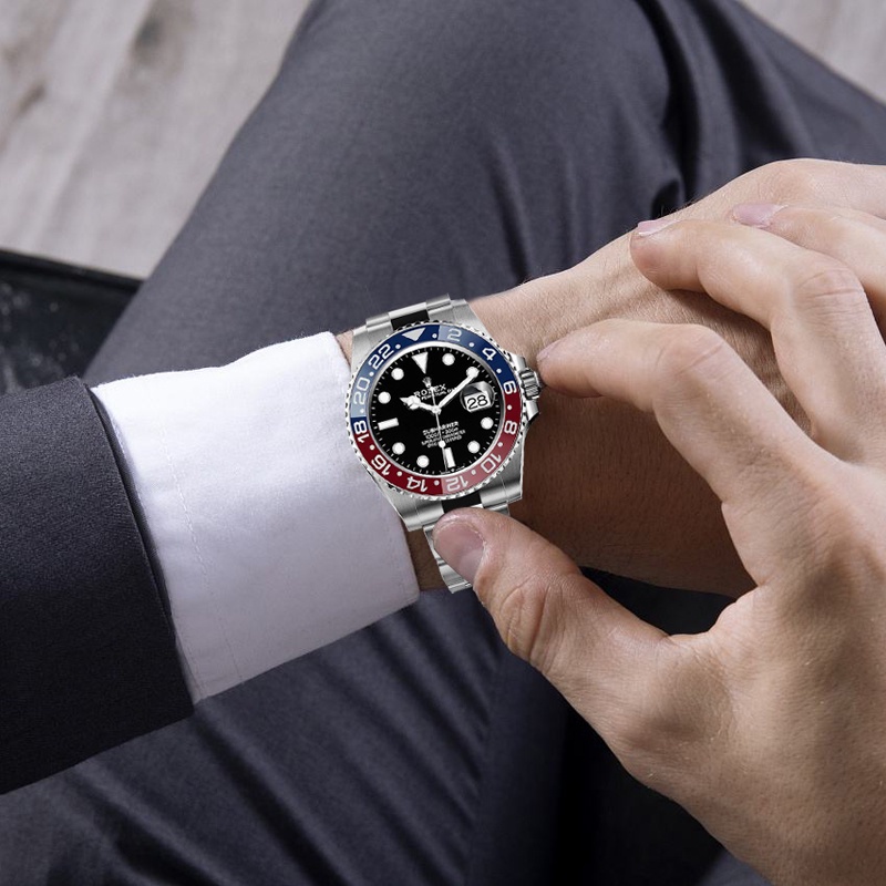 Men's Watch Men's Business Date Calendar Watch Fashion Stainless Steel Men's Quartz Watch (Gift Box*1)