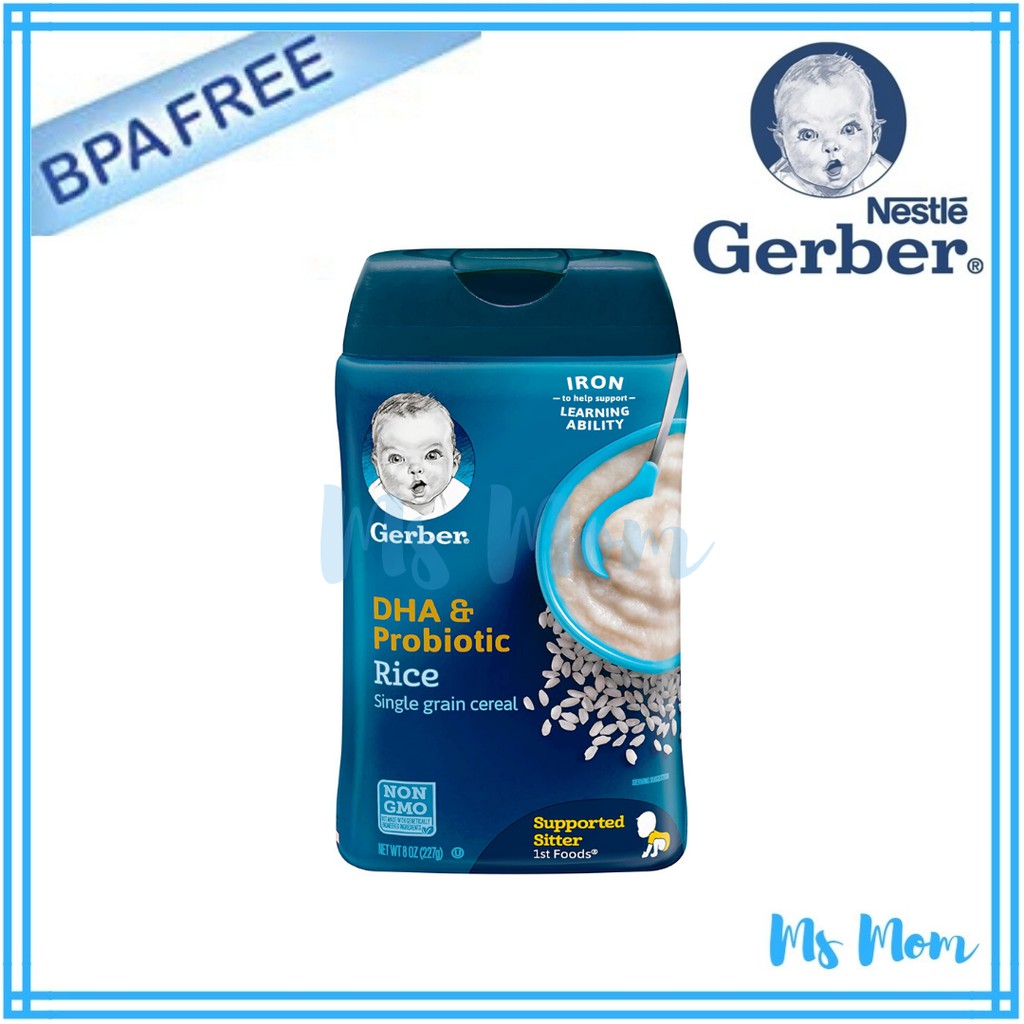 gerber dha probiotic rice