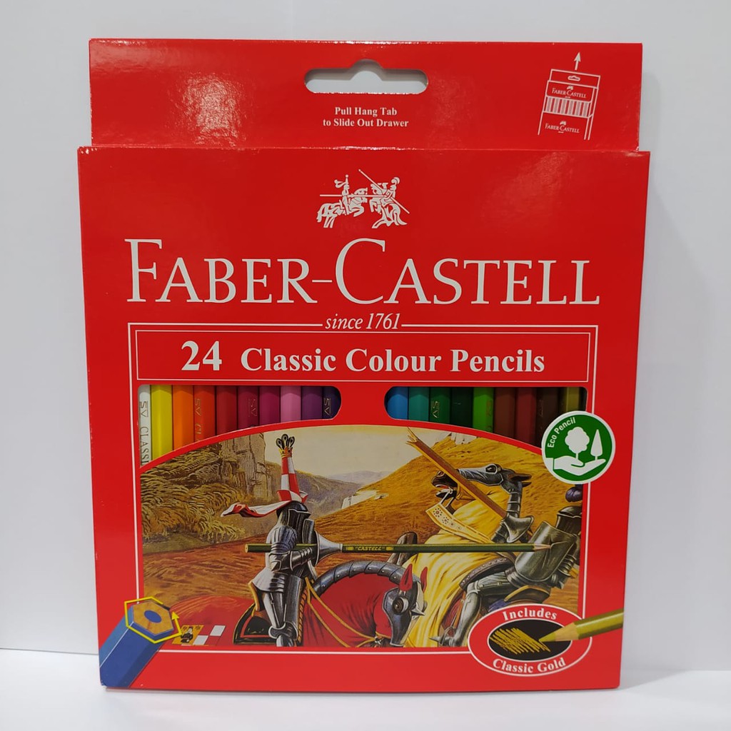 Gramedia Faber Castell Classic Color Pencil Set 24 115365 | Shopee ...