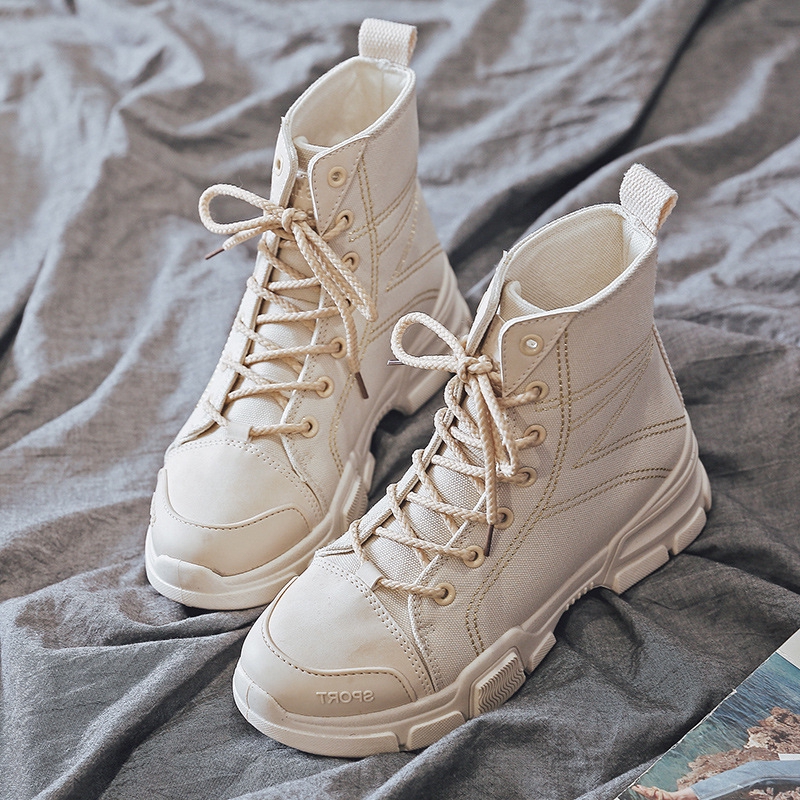 ladies canvas ankle boots