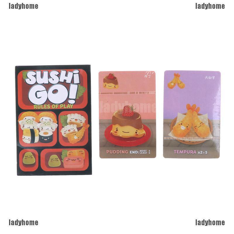 full english version sushi go cards game easy carry