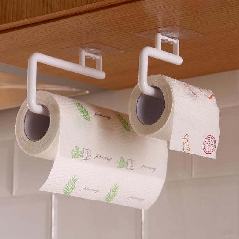 Kitchen special punchfree paper towel holder roll paper holder hanger